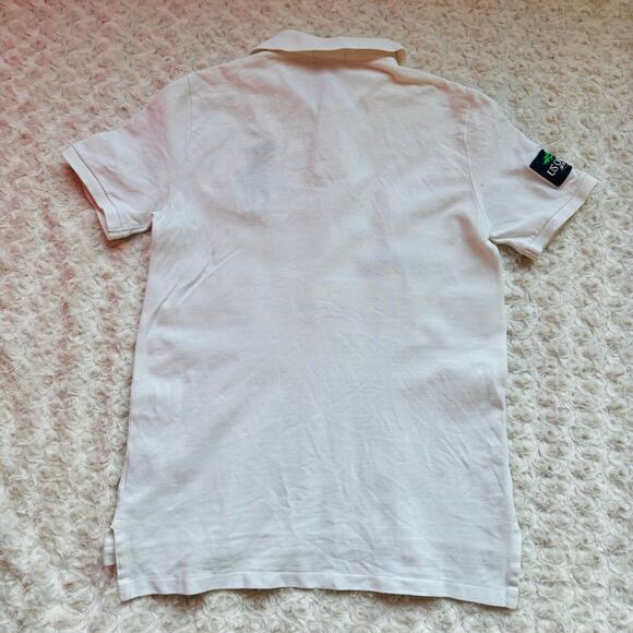 Polo Ralph Lauren Big Pony US Open 2012 Tennis Wht Pique Cotton Shirt Kids Large - Picture 5 of 8